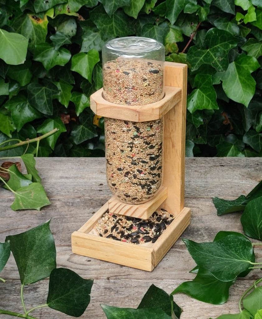 Comedero para pájaros de botella - Los Nidos de David