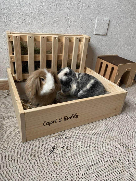 Henera para conejos con bordes elevados - Los Nidos de David