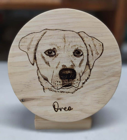 Retratos pirograbados - Los Nidos de David