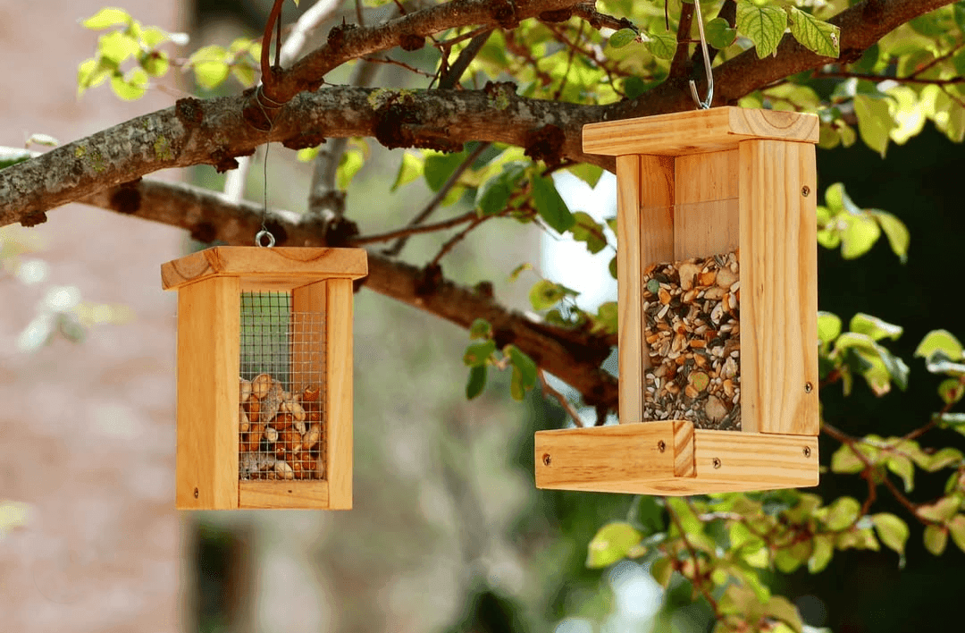 Comedero para pájaros tipo tolva - Los Nidos de David