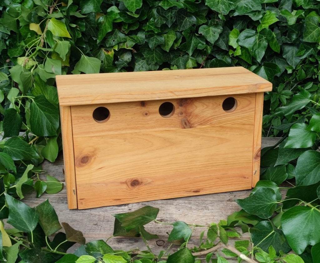 Caja nido para gorriones triple