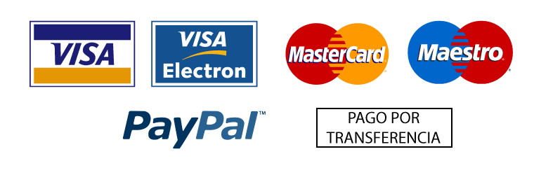 Tarjeta, Pay Pal y transferencia