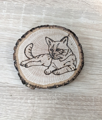 Posavasos gato estirado
