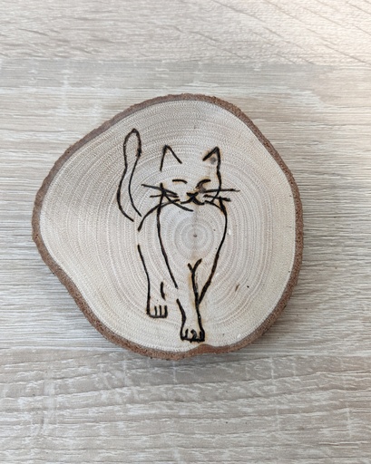 Posavasos silueta gato